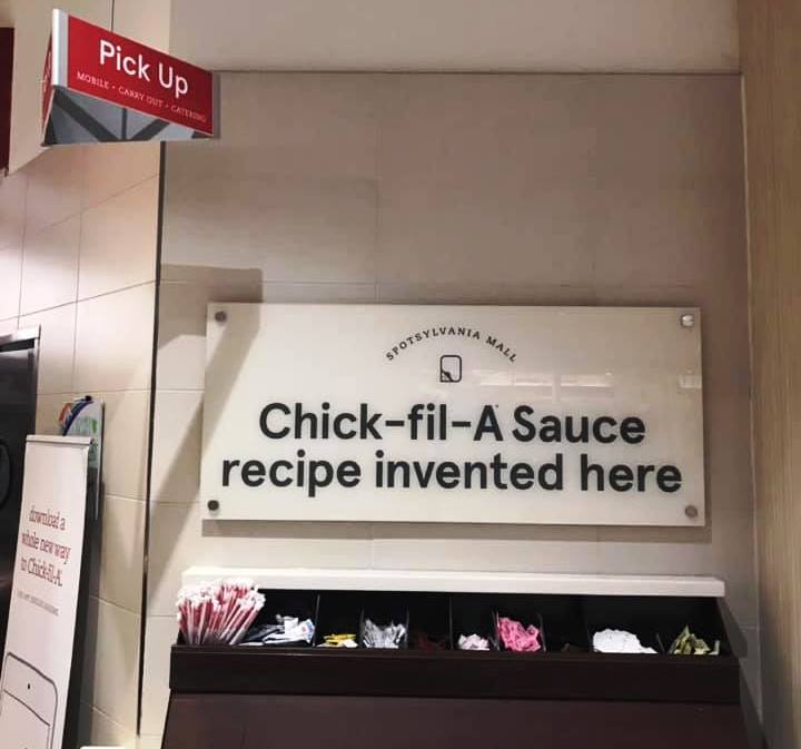 Chick-fil-A Spotsylvania Mall Chick-fil-A Sauce Recipe Invented
