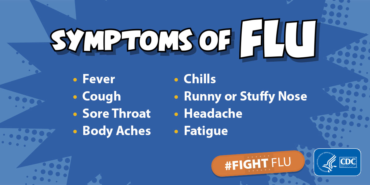 flu symptoms, CDC