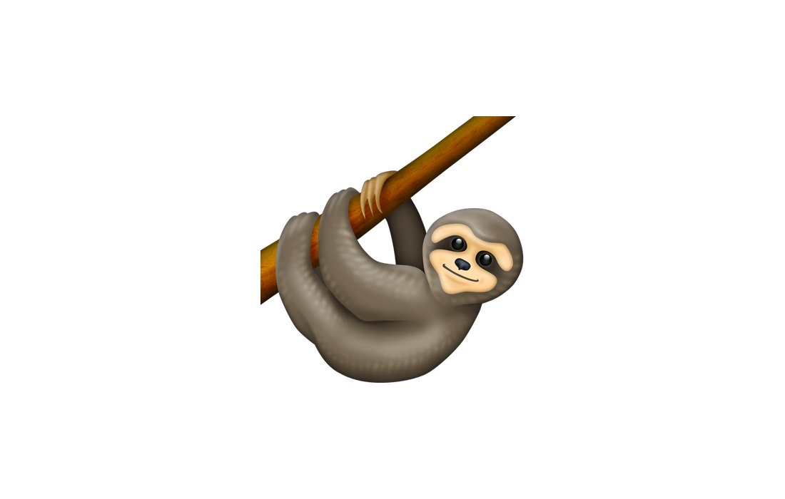 new sloth emoji 2019