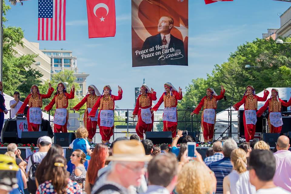 Turkish dancers, stage