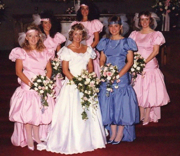 1980s bridesmaids dress