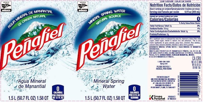 Penafiel water label