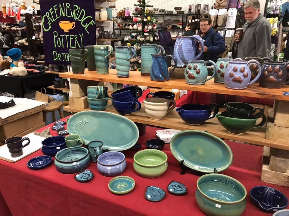 pottery, booth