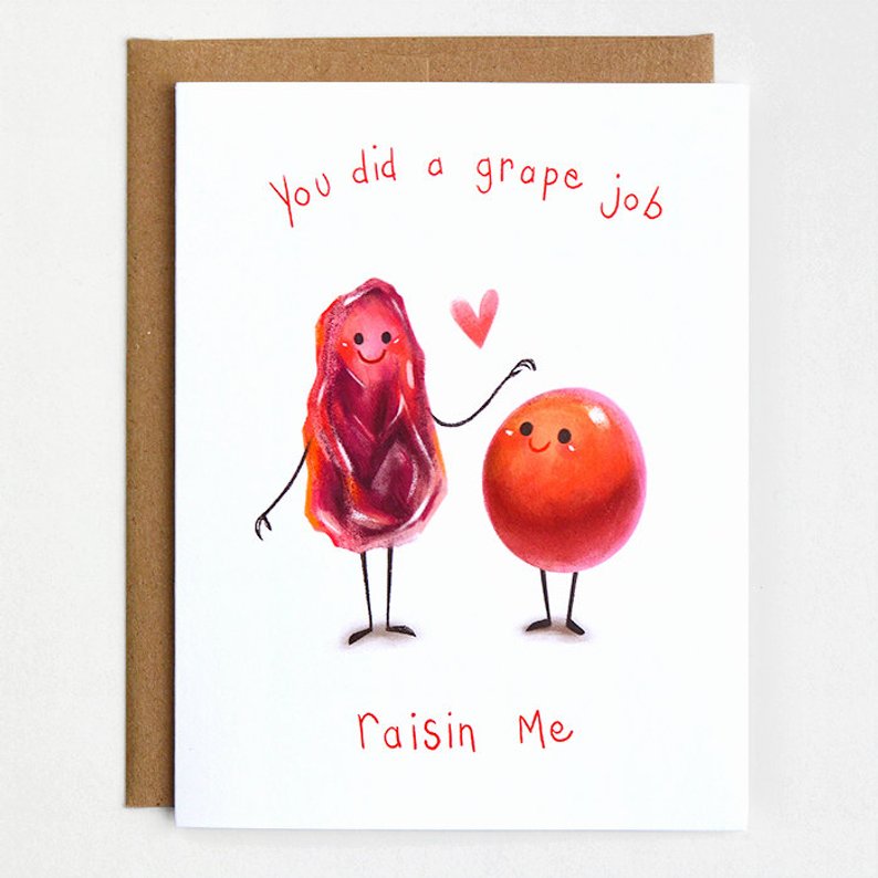 card, raisin, funny