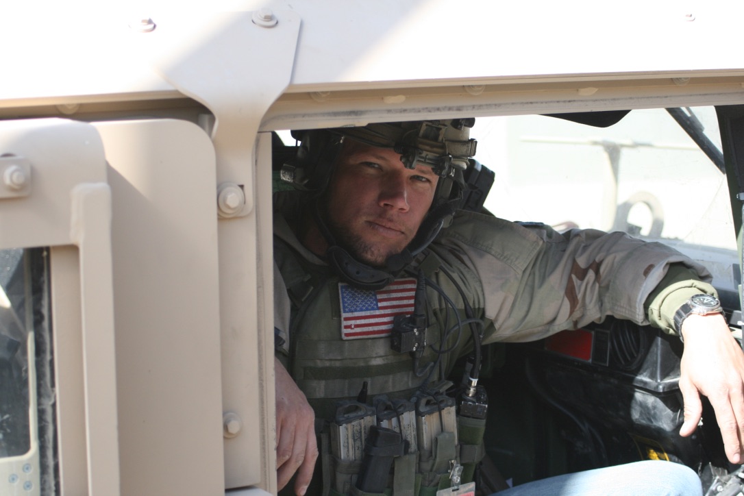 Green Beret in Humvee in Iraq