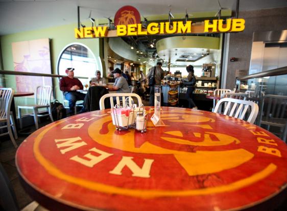 new Belgium hub at denver international airport