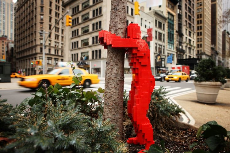 hugman art piece in new york city