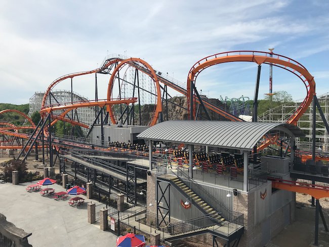 New Firebird Coaster at Six Flags America, image courtesy of Six Flags