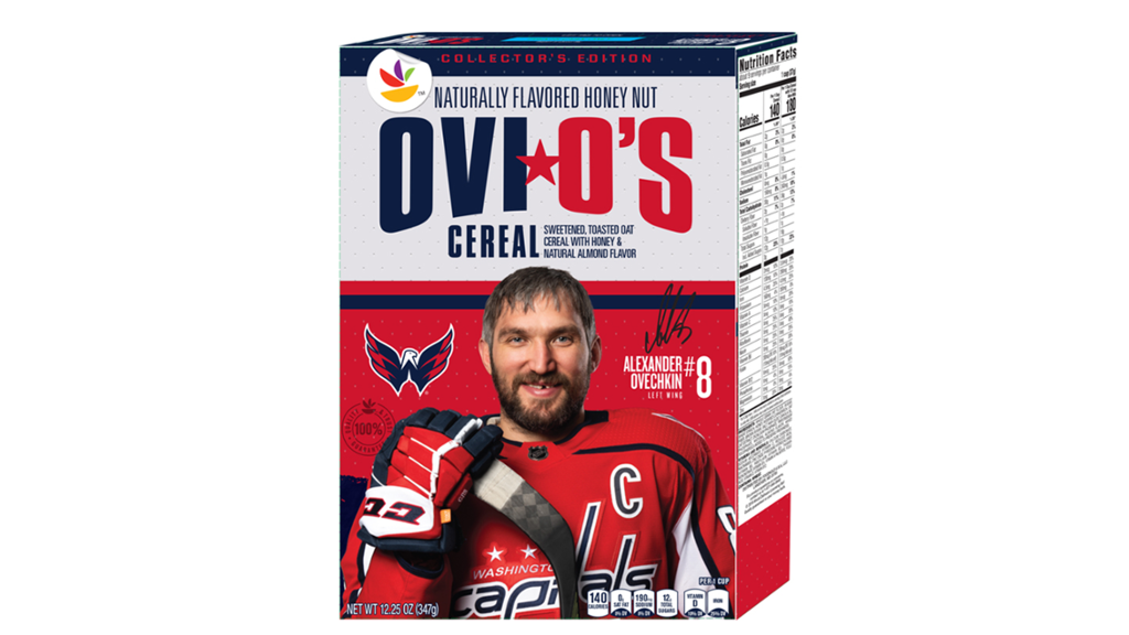 Ovi O's cereal, cereal box