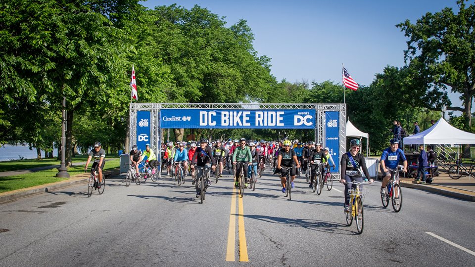 bikes, starting line, DC Bike Ride