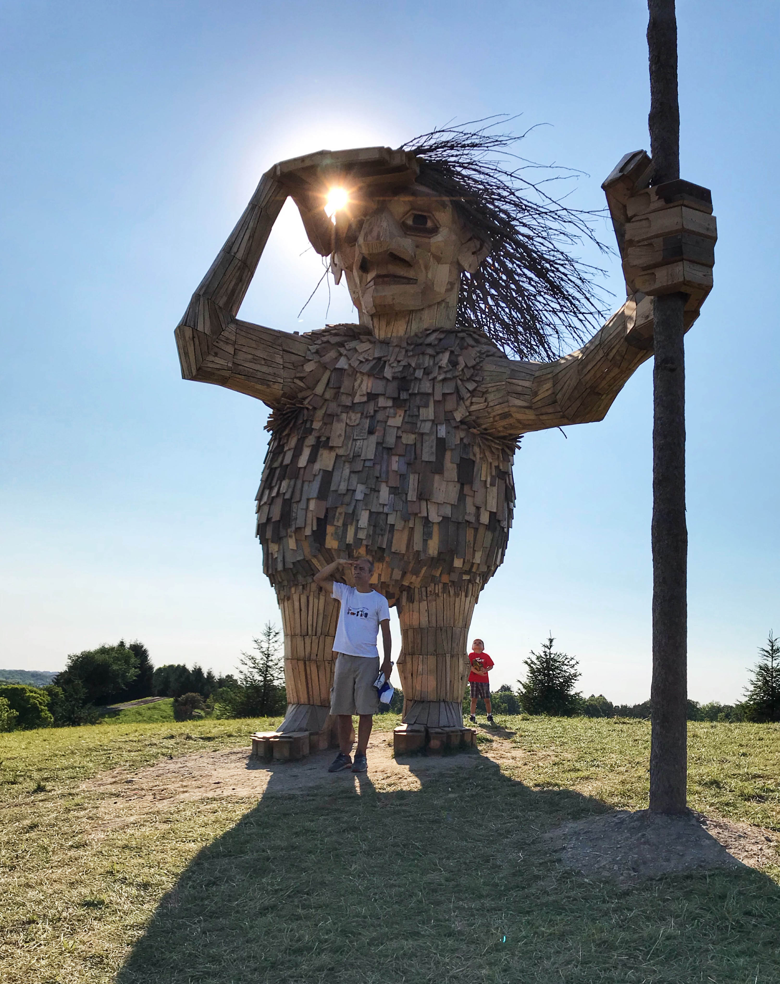 Giant troll sculpture