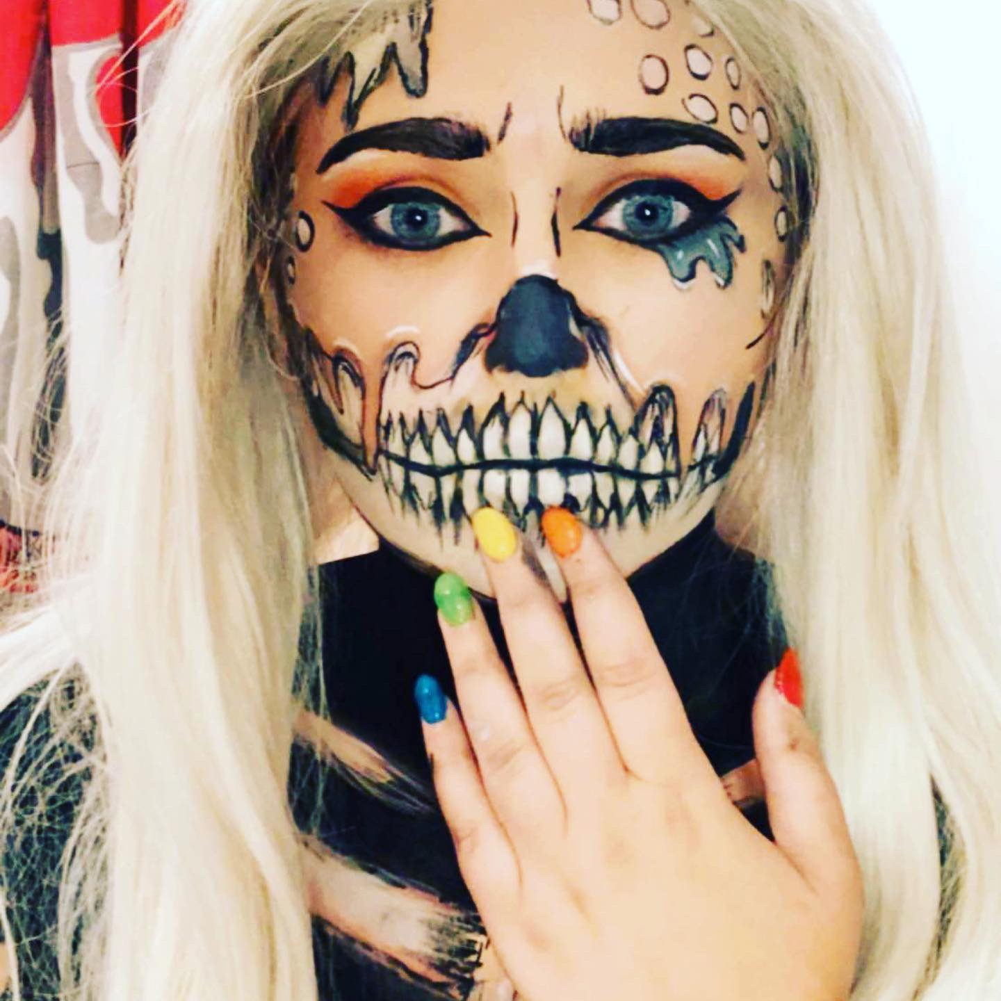 skull makeup ideas for halloween